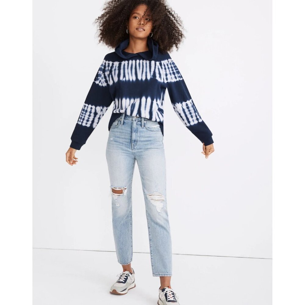 Madewell 26 The Perfect Vintage Jean in Calabria Light Wash Ripped Edition